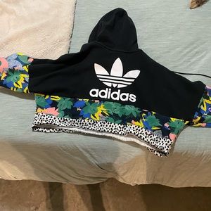 Adidas crop crew neck